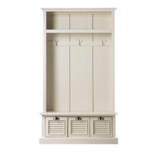 Home Decorators Collection Shutter 74.5 in. x 42 in. W Polar White Locker Storage 1157310410