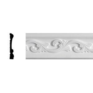 Lynea Molding Wave Collection 7/8 in. x 3 1/2 in. x 96 in. Composite Chair Rail Moulding WCR43801