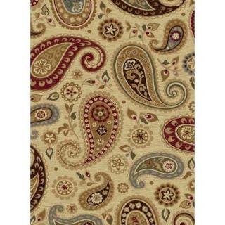 Tayse Rugs Impressions Ivory 7 ft. 10 in. x 10 ft. 3 in. Transitional Area Rug 7812  Ivory  8x11