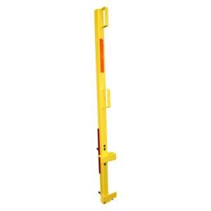 StringerShield 1 Unit Yellow OSHA Compliant Non Penetrating Guardrail Clamp for Closed Edge Pan Stairs or Stringer Stairs C 0600