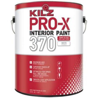 KILZ PRO X 1 gal. #370 Light Base Semi Gloss Interior Paint PX37001