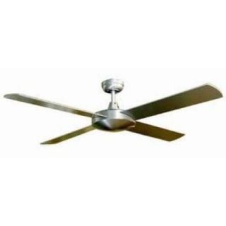 Hampton Bay Futura Eco 52 in. Aluminum Downrod Ceiling Fan with 4 Reversible Plywood Blades 141264