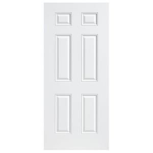 Masonite Fire Rated 6 Panel Primed Steel Fire Door 90 Minute Rated 17895