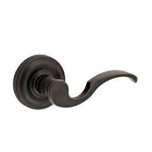 Fusion Solid Brass Oil Rubbed Bronze Drop Tail Right Handed Dummy Lever with Ketme Rose D AD A5 E ORB R