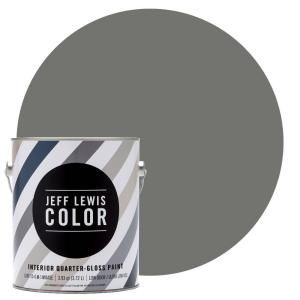 Jeff Lewis Color 1 gal. #JLC412 Perfect Storm Quarter Gloss Ultra Low VOC Interior Paint 301412
