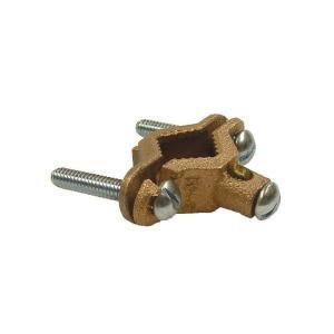 Raco 1/2 in. to 1 in. Pipe Size Ground Clamp for Bare Ground Wires Bronze Alloy (25 Pack) 2504