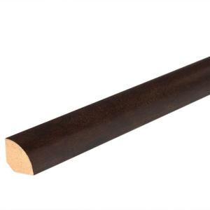 Mohawk Chocolate Maple 19.05 in. Thick x 0.75 in. Width x 94 in. Length Quarter Round Laminate Molding MQRT 01323