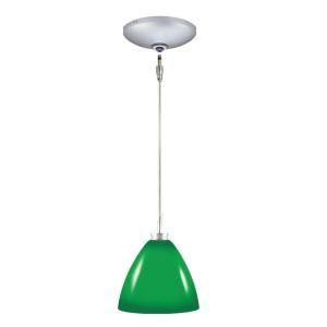 JESCO Lighting Low Voltage Quick Adapt 5 in. x 104.25 in. Emerald Pendant and Canopy Kit KIT QAP119 EM A