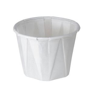 SOLO Treated Paper Souffle Portion Cups, 1 oz., White, 5000 Per Case SCC 100