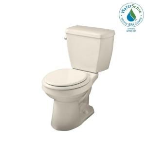 Gerber Avalanche 2 Piece High Efficiency Round Toilet in Biscuit DISCONTINUED GHE2180209