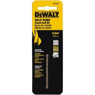DEWALT 5/64 in. Cobalt Split Point Drill Bit DW1205
