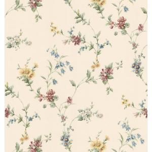 Brewster 8 in. W x 10 in. H Floral Trail Wallpaper Sample 137 38533SAM
