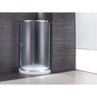 Ove Decors 38 in. x 38 in. x 76 in. Shower Kit with Intimacy Glass, Shower Base in White OVE Breeze 38 Kit Paris glass no walls