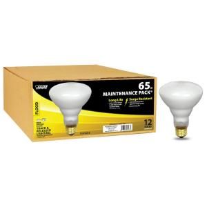 Feit Electric 65 Watt Incandescent BR30 Flood Light Bulb (12 Pack) 65BR30/FL/MP/12