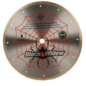 QEP 10 in. Black Widow Micro Segmented Diamond Blade for Porcelain and Ceramic Tile 6 1008BW