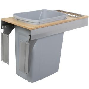Knape & Vogt 17.5 in. x 11.5 in. x 23.19 in. In Cabinet Pull Out Soft Close Trash Can TSC12 1 35PT