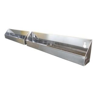 Home Decorators Collection 11x3x1.75 in. Tilt Out Tray Kit for 33 in. Sink Base Cabinet False Fronts in Stainless Steel (2 Pack) SBTOTK33