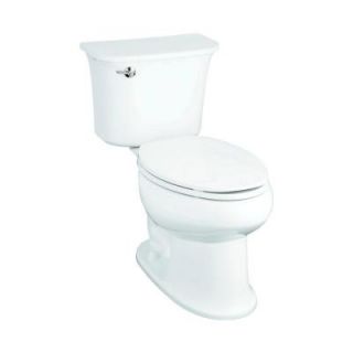 Sterling Plumbing Stinson 2 Piece 1.6 GPF Luxury Height Elongated Toilet in White 402375 0