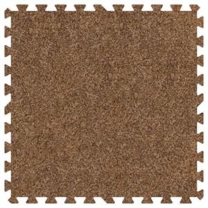 Groovy Mats Light Brown 24 in. x 24 in. Comfortable Carpet Mat (100 sq.ft. / Case) GYCCMLB