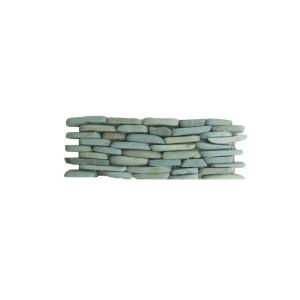 Solistone Standing Pebbles Cypress 4 in. x 12 in. x 15.87 Natural Stone Pebble Mesh Mounted Mosaic Wall Tile (sq. ft./case) 3006