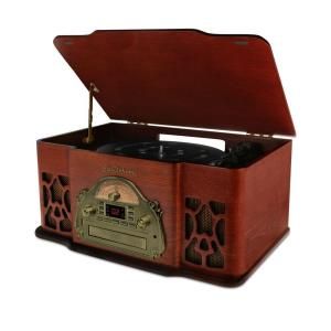 Electrohome Wellington Real Wood Music System with Record Player, USB Recording, , CD & AM/FM Rad EANOS502