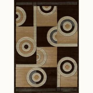 United Weavers Spiral Canvas Chocolate 7 ft. 10 in. x 10 ft. 6 in. Contemporary Area Rug 510 22451 811