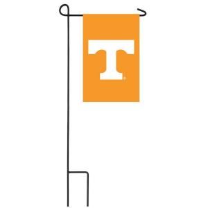 Team Sports America NCAA 12 1/2 in. x 18 in. Tennessee 2 Sided Garden Flag with 3 ft. Metal Flag Stand P127049