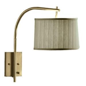 Home Decorators Collection Arch 1 Light Antique Brass Wall Large Swing Arm Pin up Lamp 8885940520
