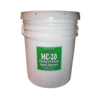 ACTION ORGANIC 5 gal. Organic Floating Lift Station Degreaser (24 Pack) MC 20