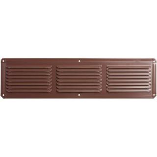 Master Flow 16 in. x 4 in. Aluminum Under Eave Soffit Vent in Brown EAC16X4BR 