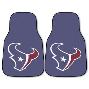FANMATS Houston Texans 18 in. x 27 in. 2 Piece Carpeted Car Mat Set 5731