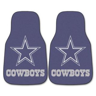 FANMATS Dallas Cowboys 18 in. x 27 in. 2 Piece Carpeted Car Mat Set 5724