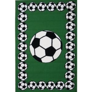 LA Rug Inc. Fun Time Soccer Time Multi Colored 39 in. x 58 in. Area Rug FT 94 3958