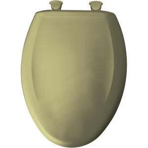 BEMIS Slow Close STA TITE Elongated Closed Front Toilet Seat in Avocado 1200SLOWT 115