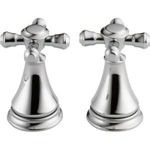 Pair of Cassidy Metal Cross Handles for Bathroom Faucet in Chrome H295