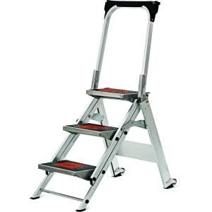 Little Giant Ladder 3 ft. Safety Aluminum Step Ladder with Bar 300 lb. Load Capacity Type IA Duty Rating 10310BA