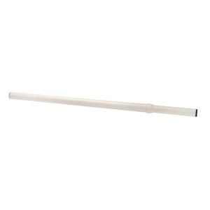 Lido Designs White Extend and Lock Steel Adjustable Closet Rod 48 72 in. LB 26 E103/4872