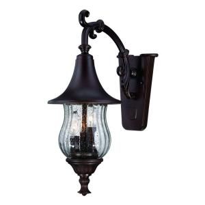 Acclaim Lighting Del Rio Collection 3 Light Outdoor Architectural Bronze Wall Mount Light Fixture 3402ABZ