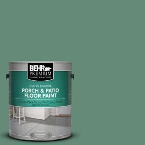 BEHR Premium 1 Gal. #PFC 44 Green Adirondack Gloss Porch and Patio Floor Paint 673001
