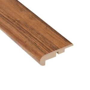 Home Legend Vancouver Walnut 11.13 mm Thick x 2 1/4 in. Wide x 94 in. Length Laminate Stair Nose Molding HL1014SN