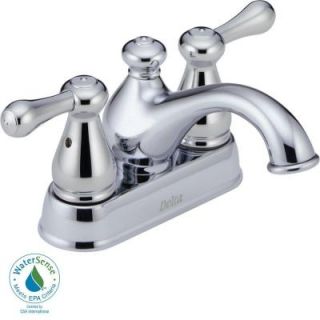 Delta Leland 4 in. 2 Handle High Arc Bathroom Faucet in Chrome 2578LF 278