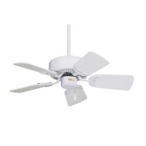 Illumine Zephyr 29 in. Indoor Appliance White Non Lit Ceiling Fan CLI ONF120WW