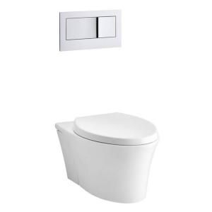 KOHLER Veil 1 Piece Dual Flush Elongated Toilet in White K 6299 0