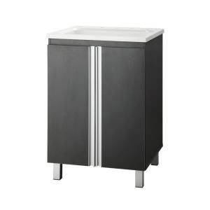Foremost Tritan 24 in. Laundry Vanity in Iron Gray with Acrylic top in White DISCONTINUED TRIGLC2421