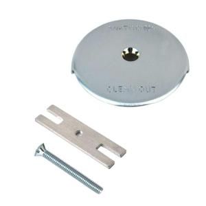 Watco 1 Hole Bathtub Overflow Plate Kit in Chrome Plated 18003 CP