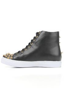 Jeffrey Campbell Sneaker Spiked in Black and Gold