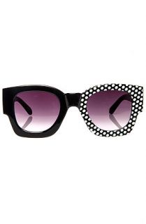 MKL Accessories Sunglasses Puzzle Piece in Polka Dots Black and White