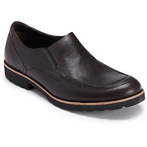 Rockport Mens Ledge Hill Slip On Dark Brown Tumbled Shoes, Size 10 M   V74331