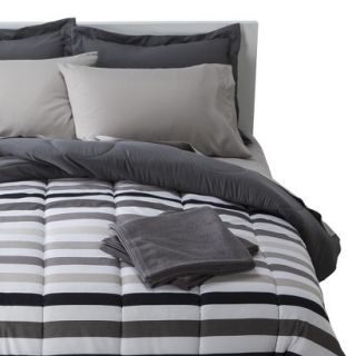 Stripe 7 Piece Comforter Set   Twin Extra Long