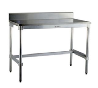 New Age Work Table w/ Stainless Top & 16 Gauge Stainless Top, 96x24 in, Aluminum